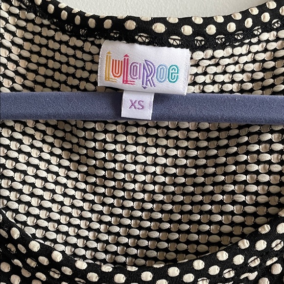 2 for $20 LuLaRoe Nicole dress Black and White Polka Dot fit and flare - Picture 2 of 11